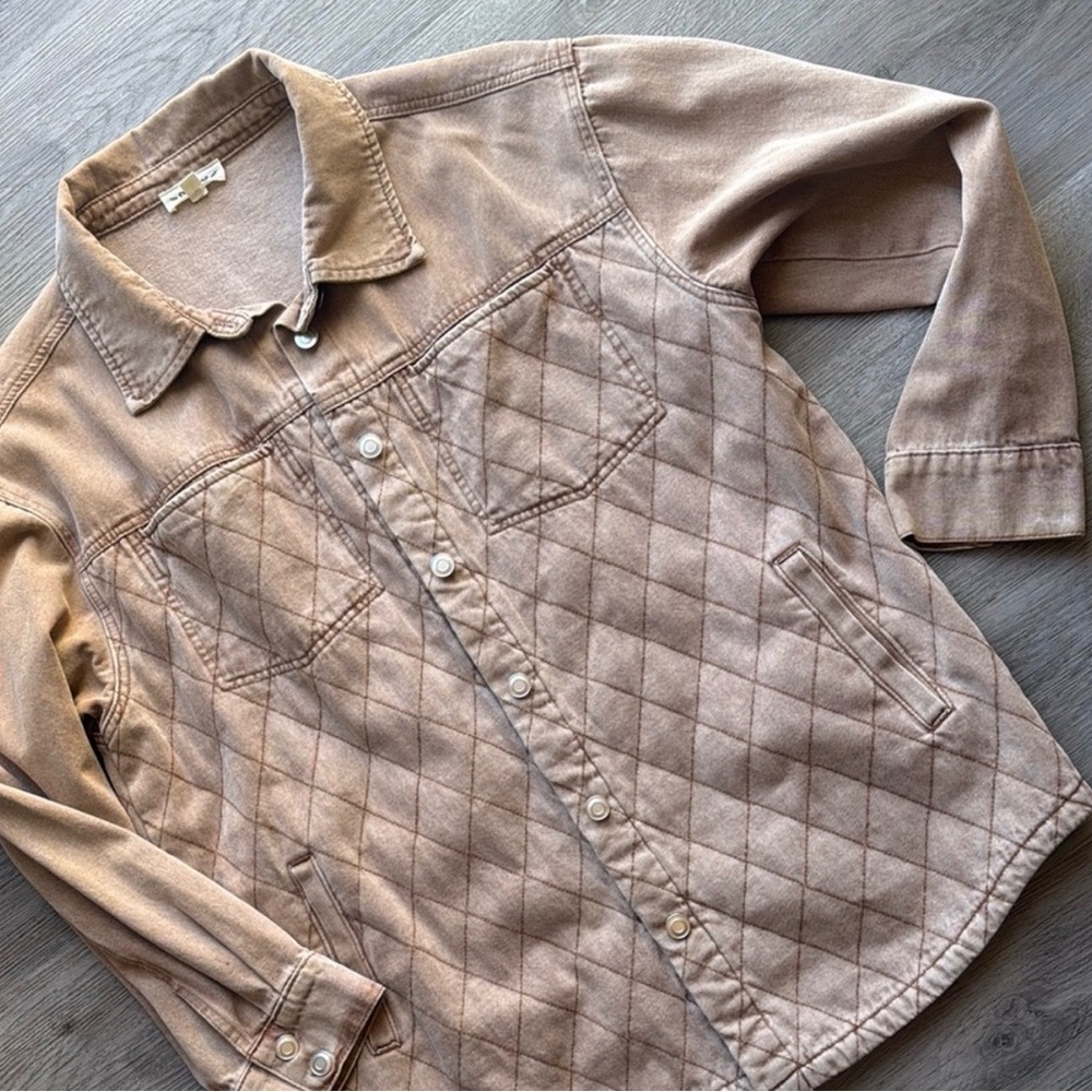 Eesome Quilted Tan Jacket